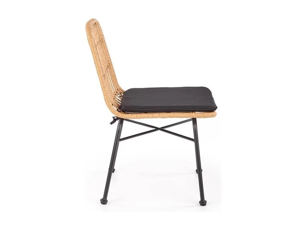 Chaise d'extérieur en rotin synthétique 47 x 43 cm