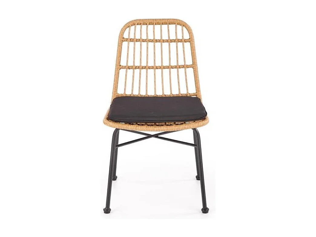 Chaise d'extérieur en rotin synthétique 47 x 43 cm