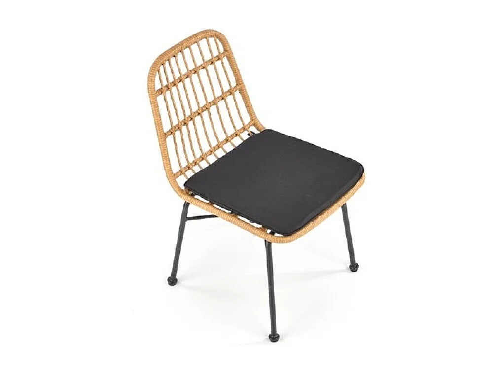 Chaise d'extérieur en rotin synthétique 47 x 43 cm