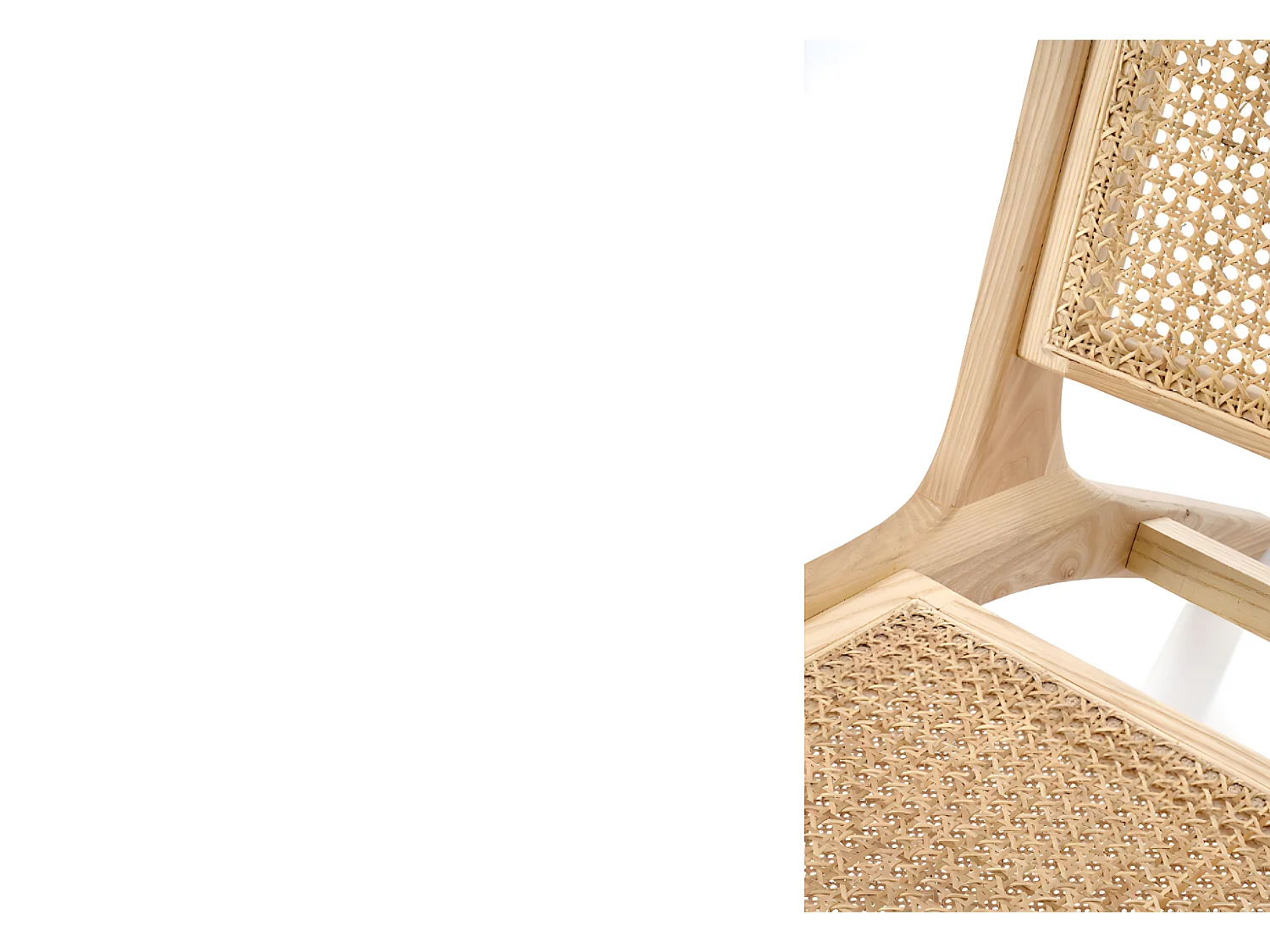 Chaise Foden/Rotin&Bois/Beige