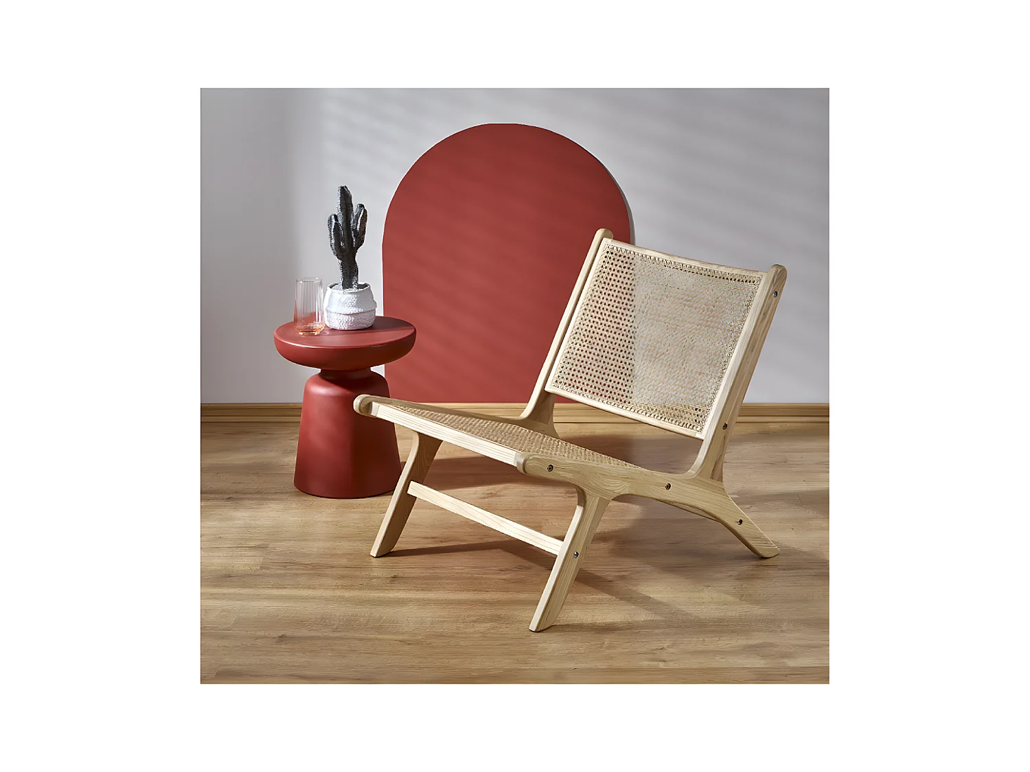 Sedia Foden/Legna&Rattan/Beige