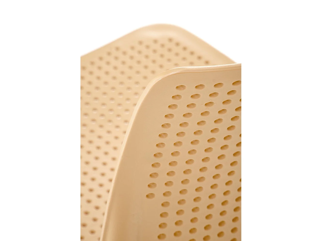 Silla de jardín naranja K514 de polipropileno resistente - Apilable - Para terraza y exterior