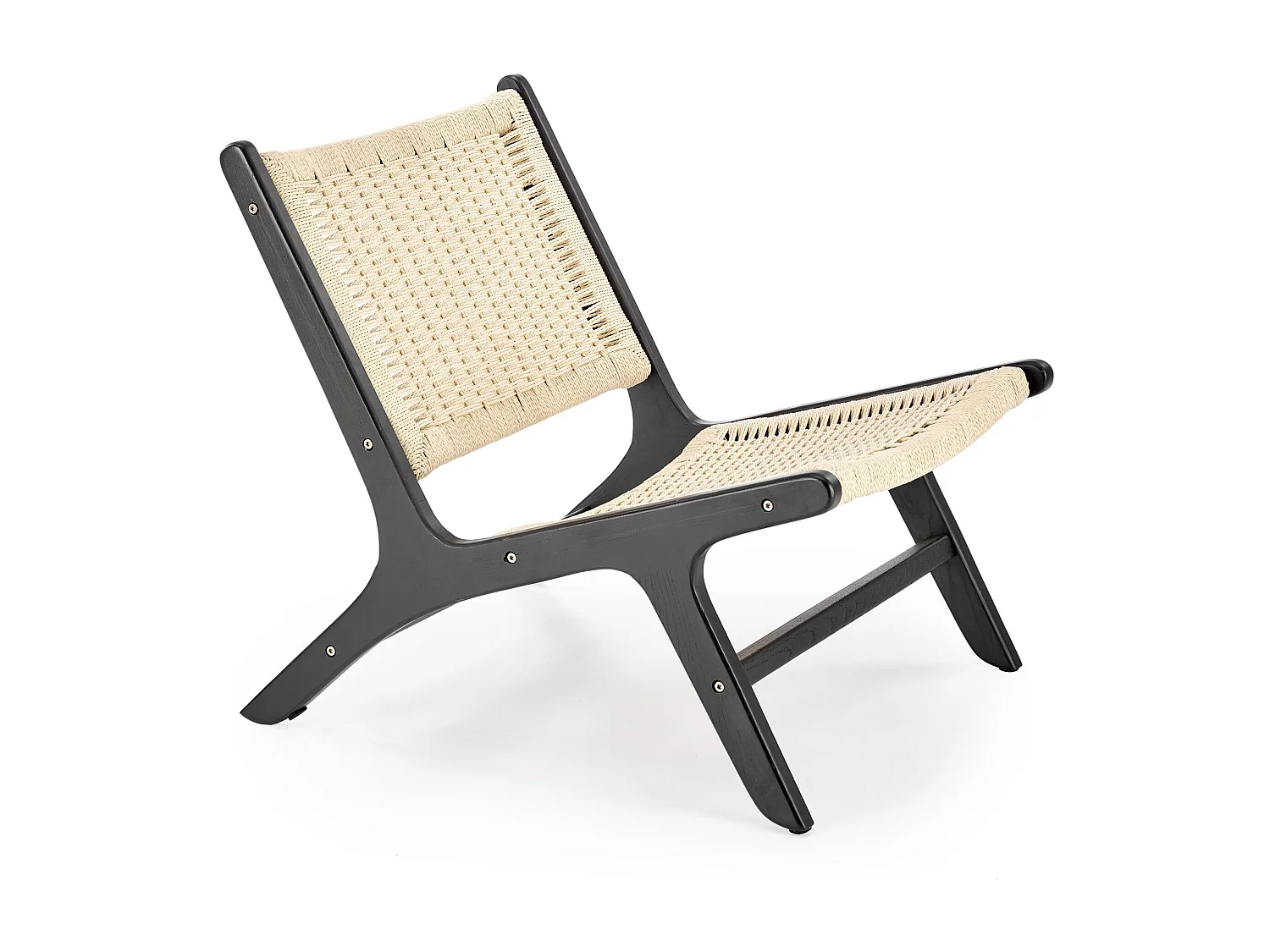 Fotel FODEN czarny/naturalny