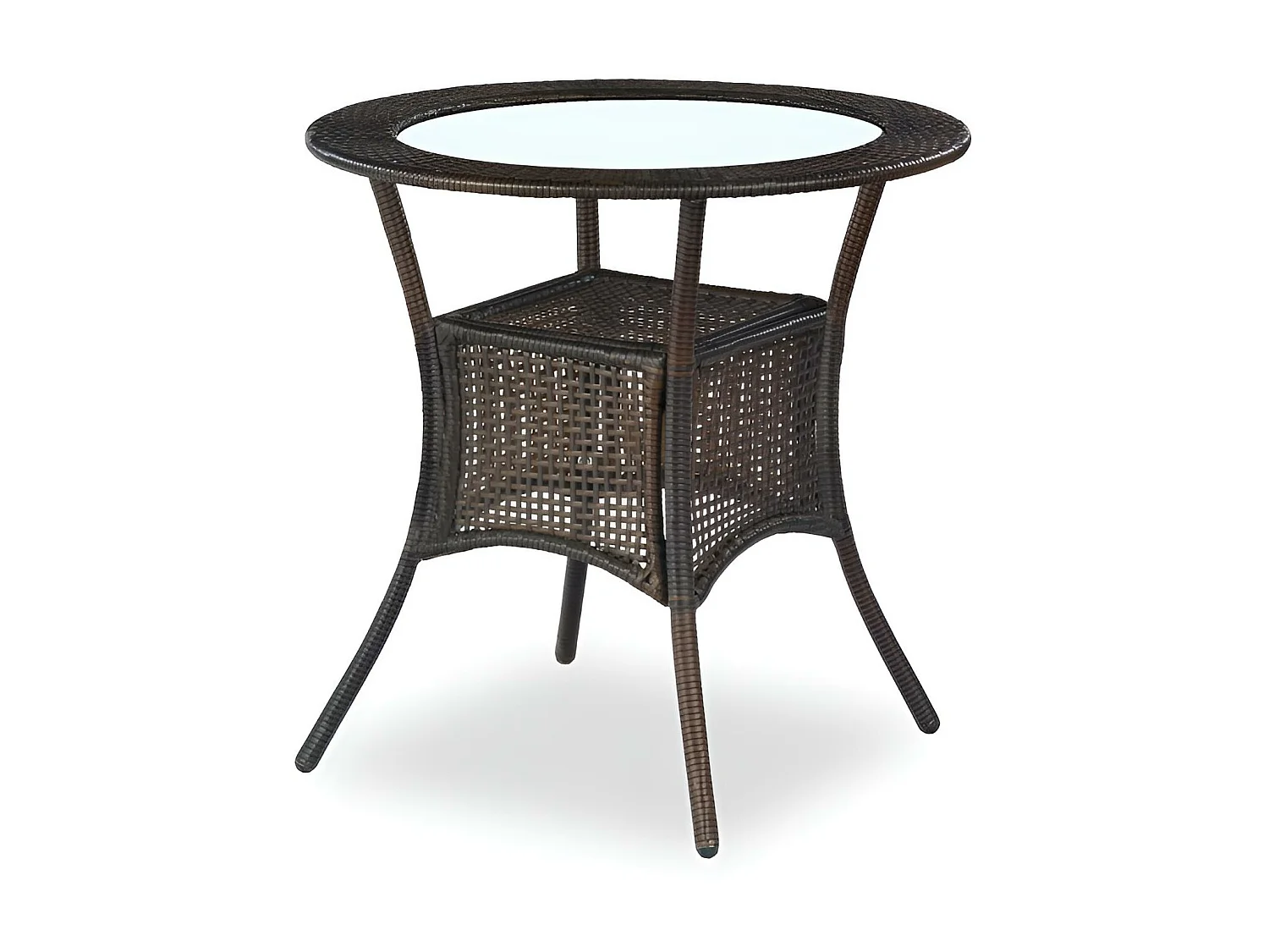 Table de jardin Midas/Rotin/Marron