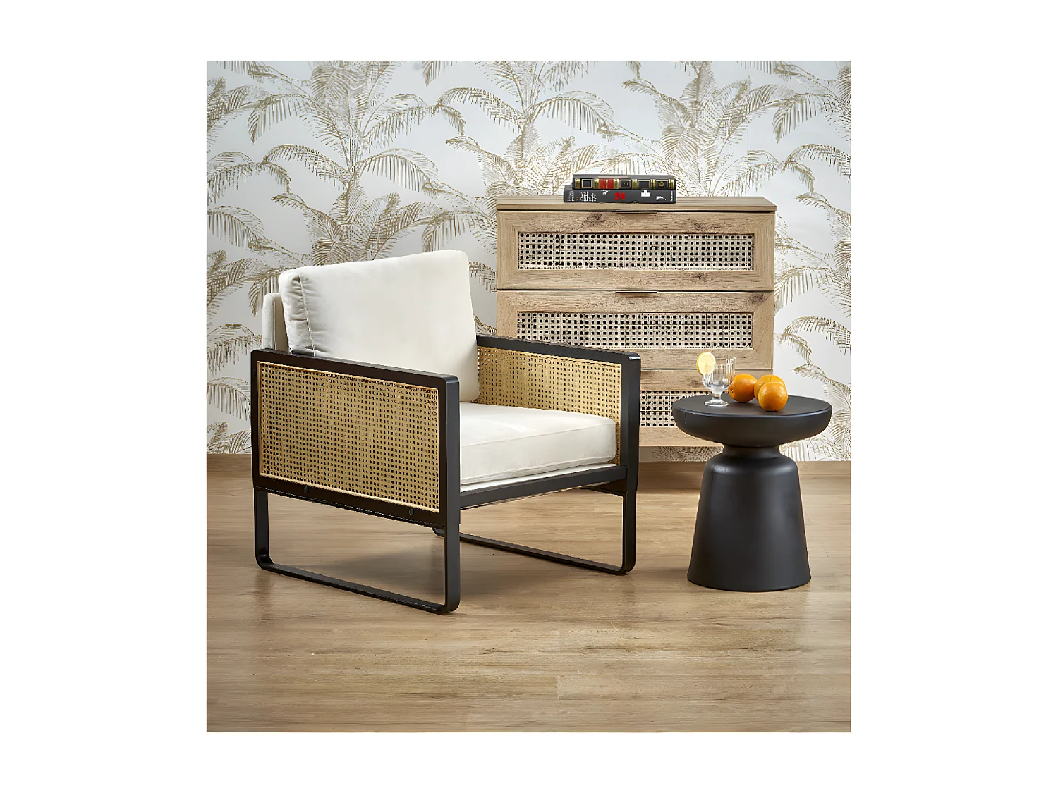 Sessel Ilari/Syntetisches Rattan/Beige
