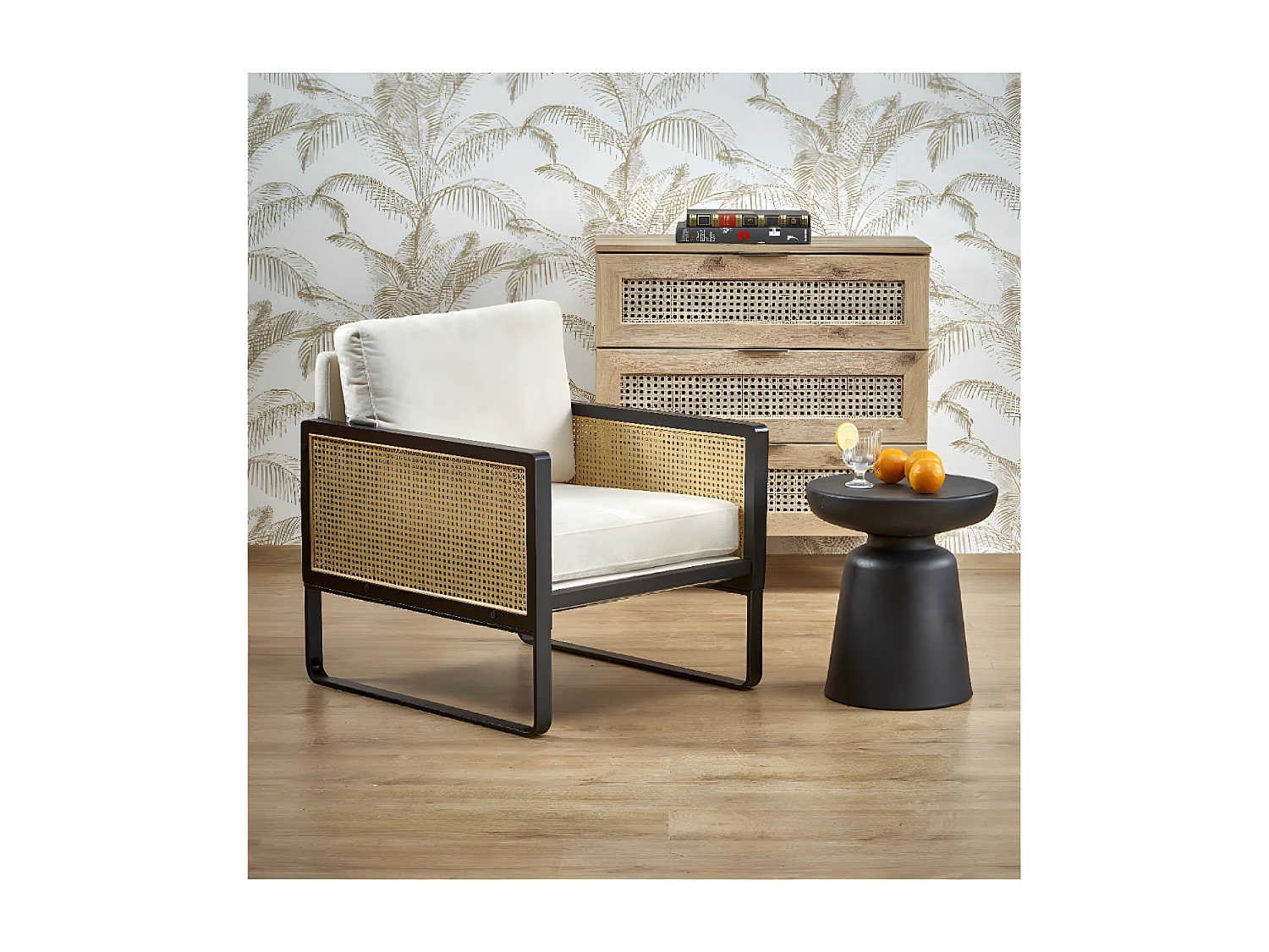 Poltrona  Ilari/Rattan sintetico/Beige