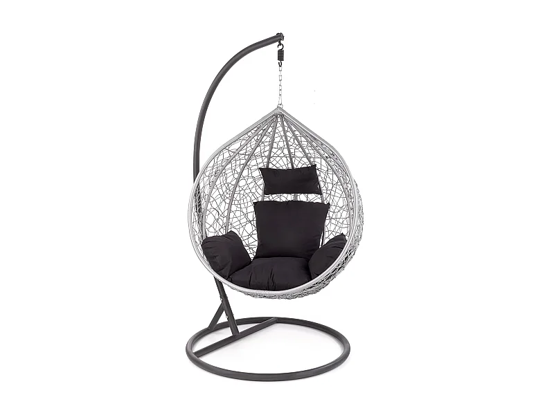 Poltrona da giardino in rattan sintetico 195x58 cm