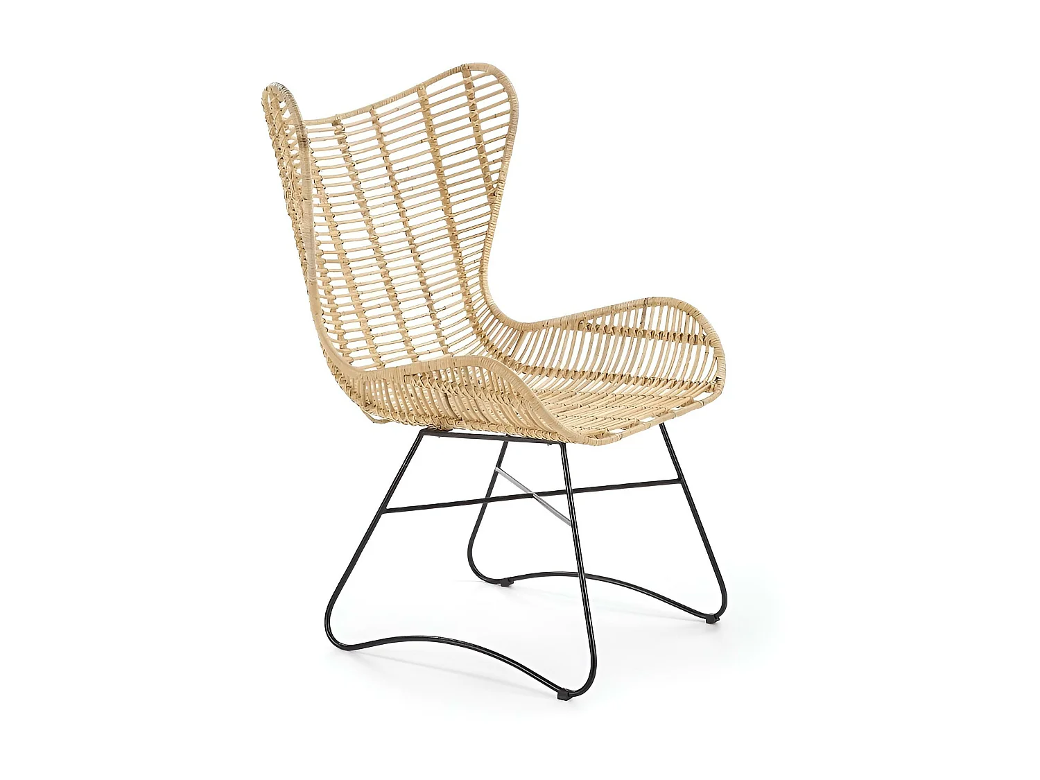 Fauteuil relax Indiana/Rotin/Beige