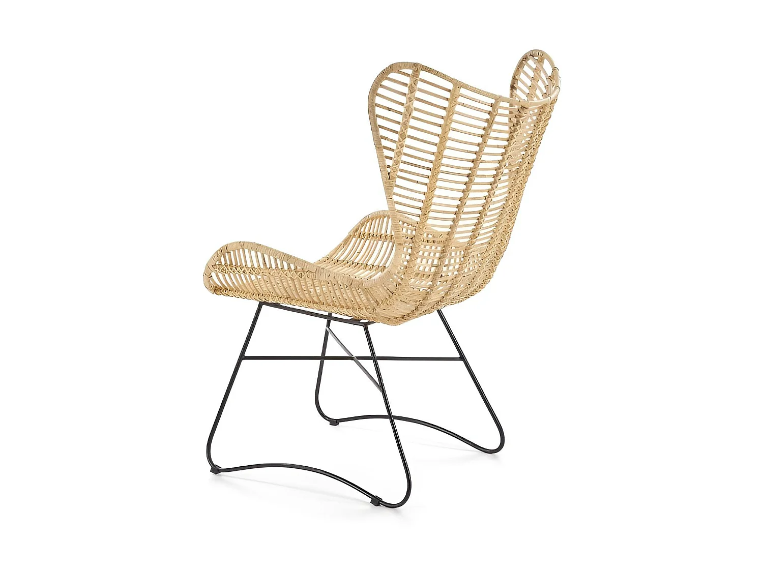 Fauteuil relax Indiana/Rotin/Beige