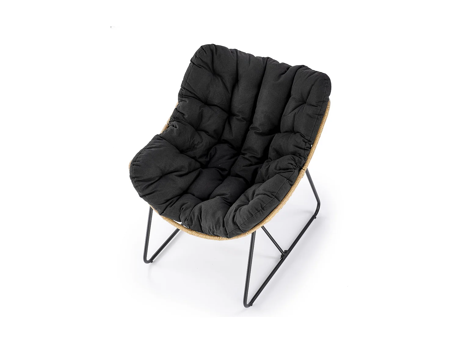 Fauteuil de jardin en rotin synthétique 81x45 cm