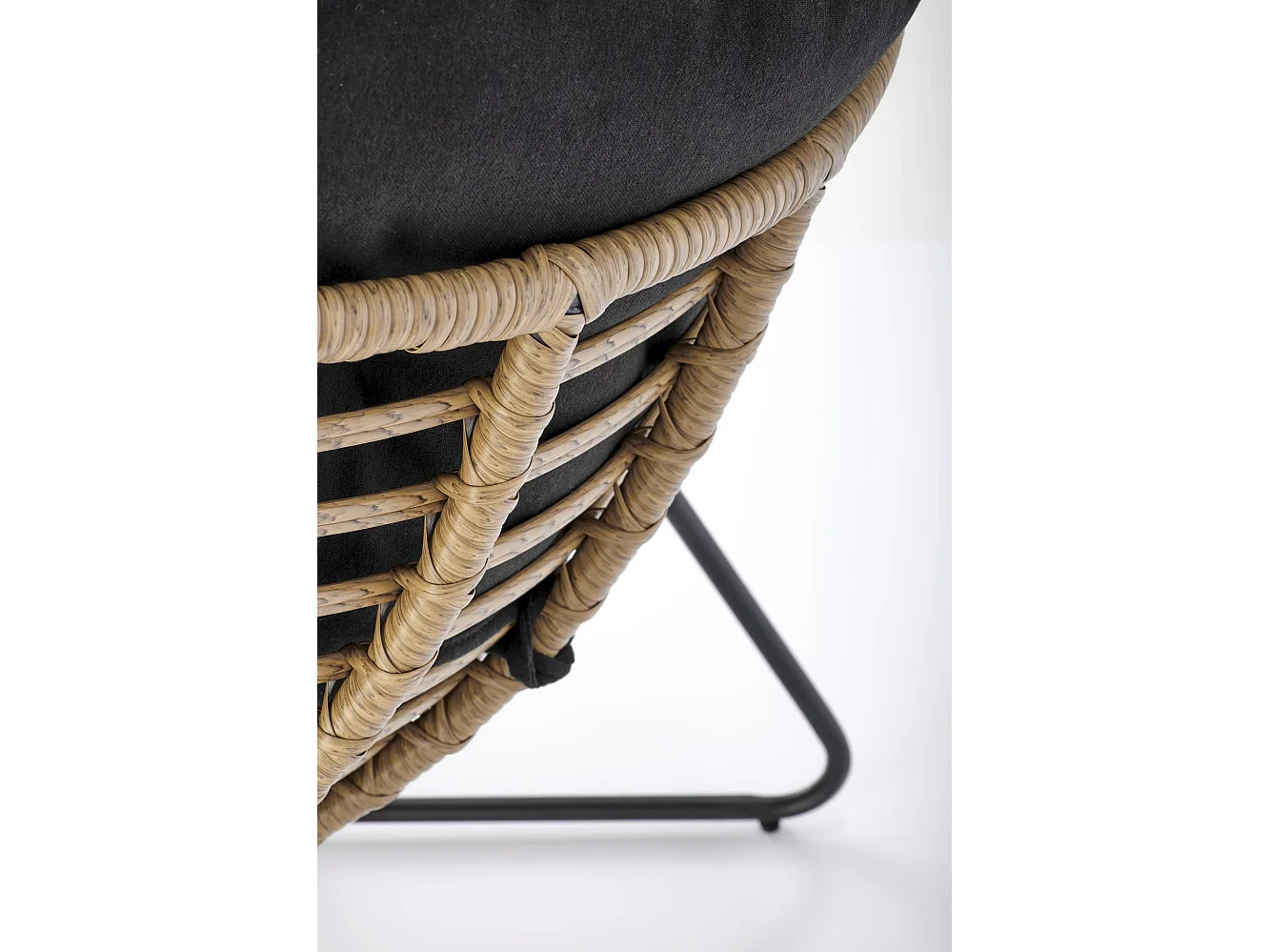 Fauteuil de jardin en rotin synthétique 81x45 cm