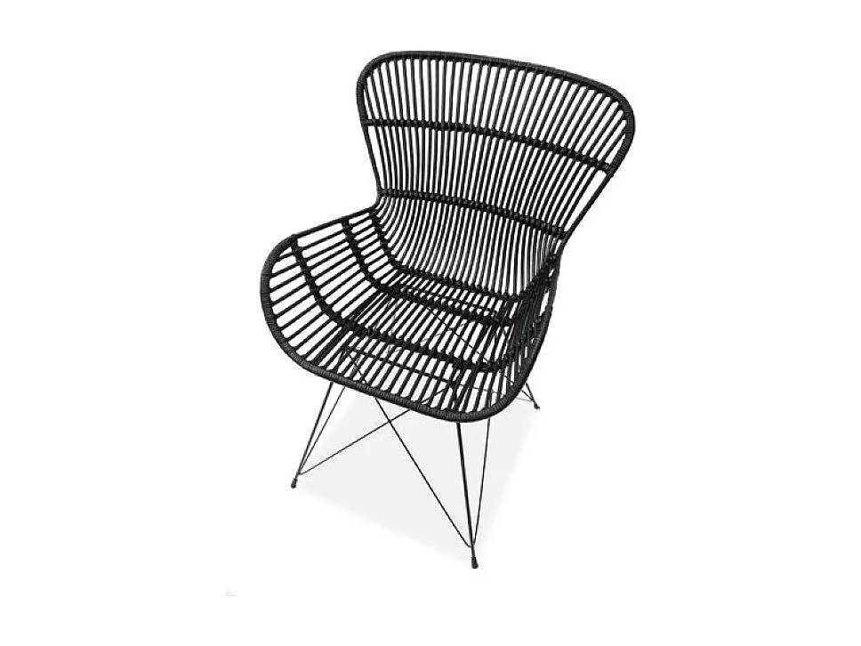 Sedia a conchiglia B335/Nero