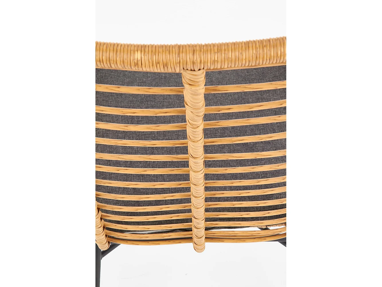 Synthetische rotin buitenligstoel 69x42 cm