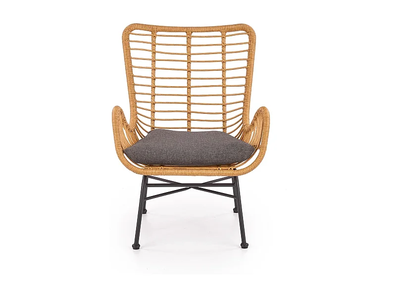 Synthetische rotin buitenligstoel 69x42 cm