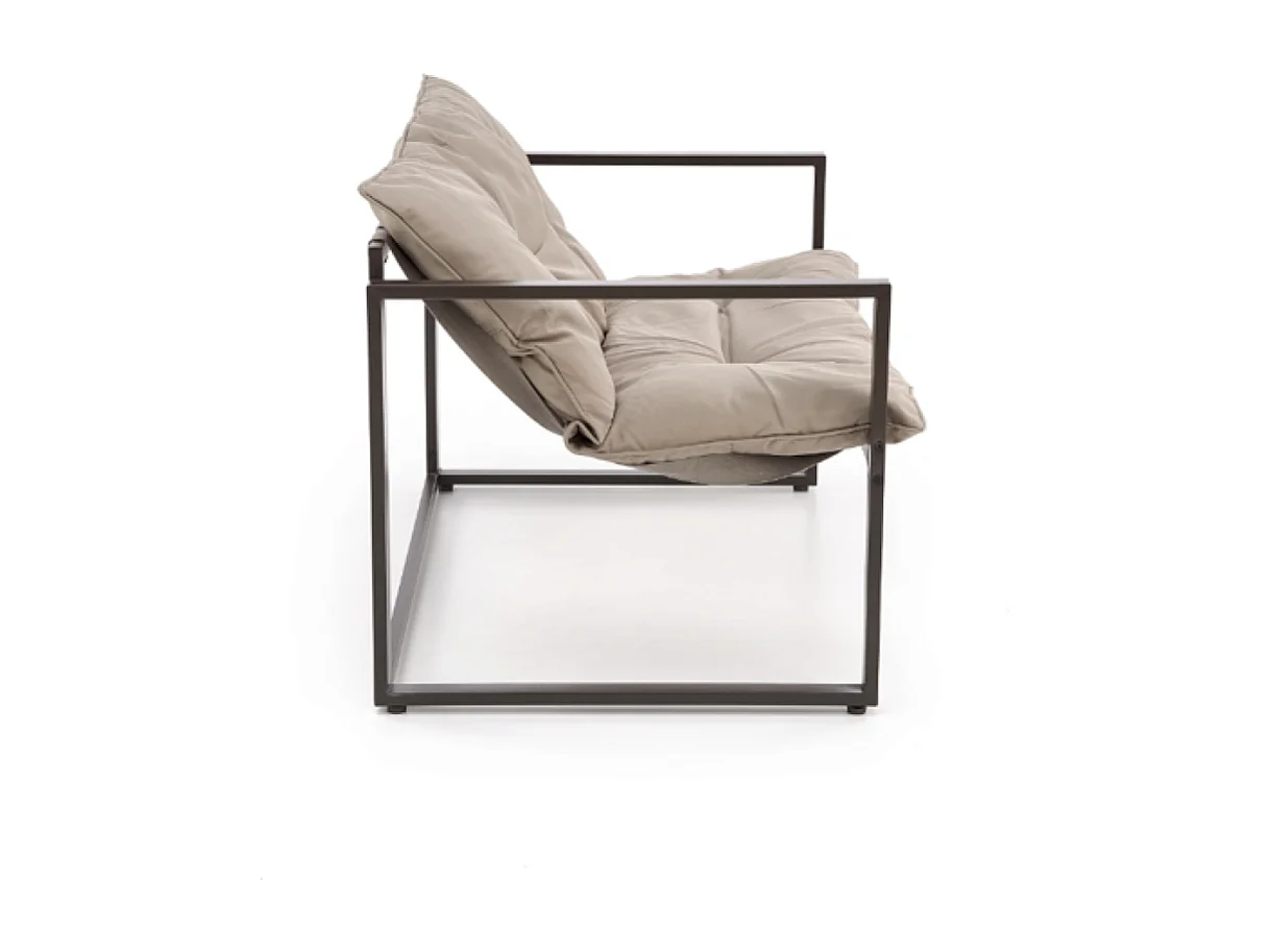 Salon de jardin Shark/Tissu&Métal/Marron