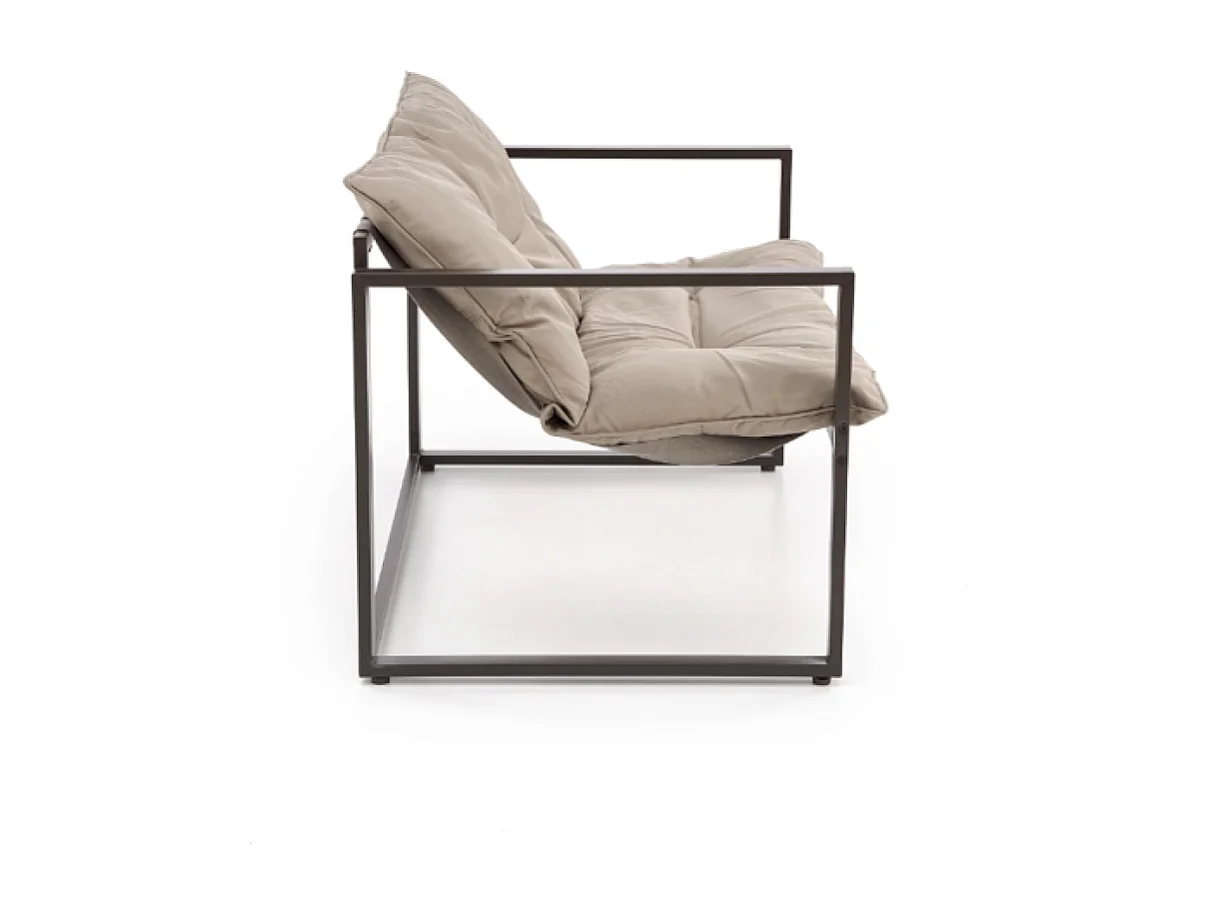 Salon de jardin Shark/Tissu&Métal/Marron