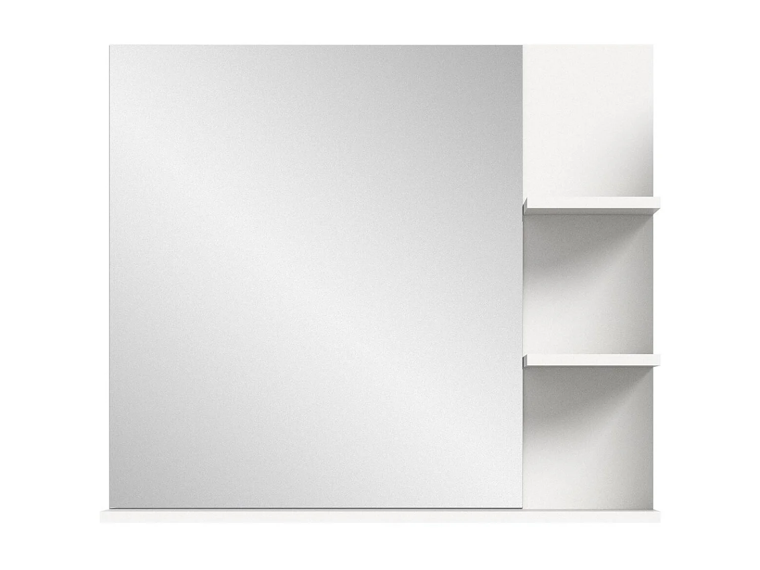 Laredo Bad Spiegel 80cm 3 Ablagen weiß.