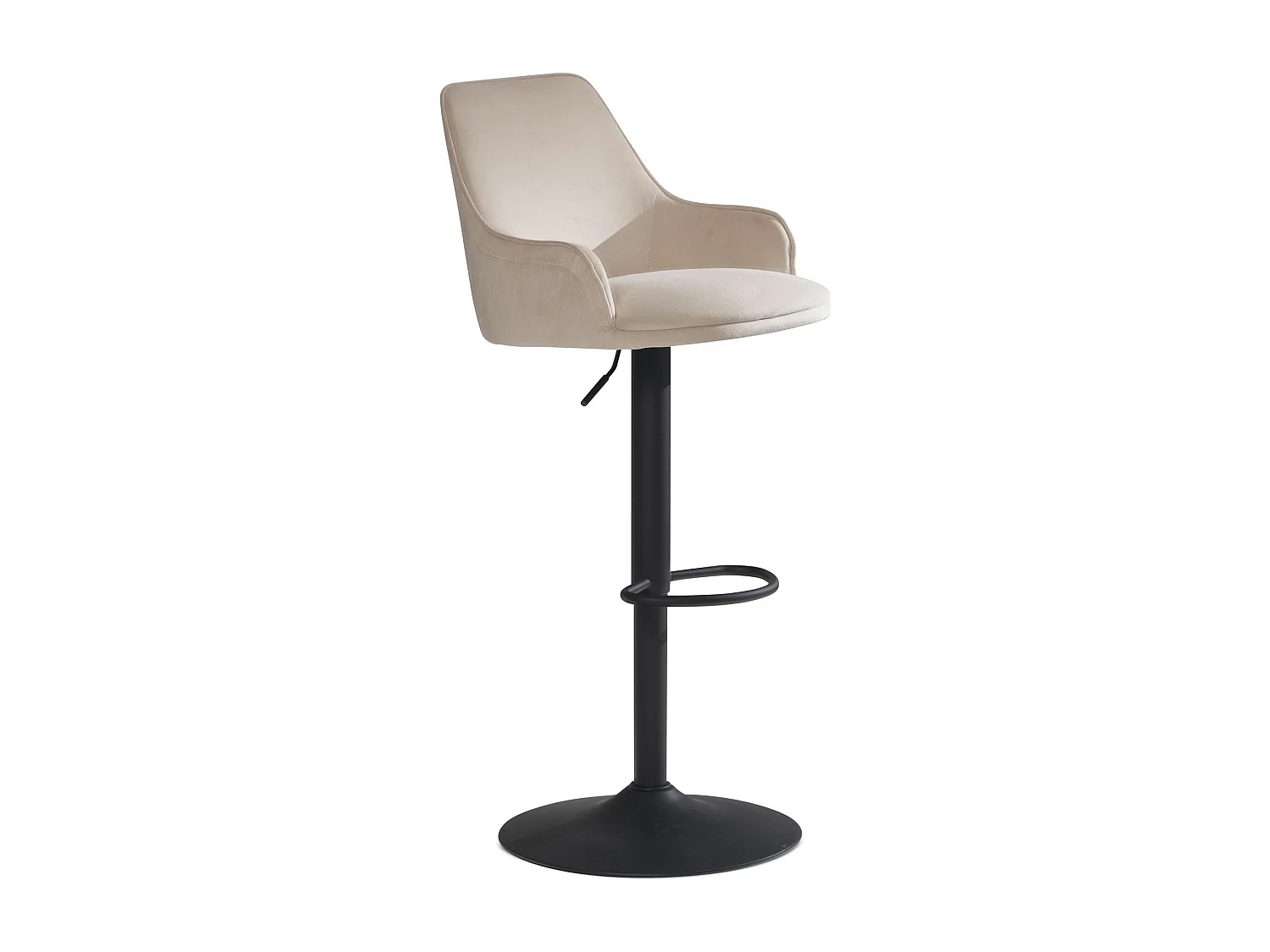 Tabouret de Bar Moderne Velours Chaise Fauteuil de Comptoir Moderne