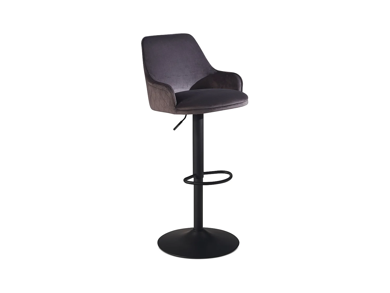 Tabouret de Bar Moderne Velours Chaise Fauteuil de Comptoir Moderne