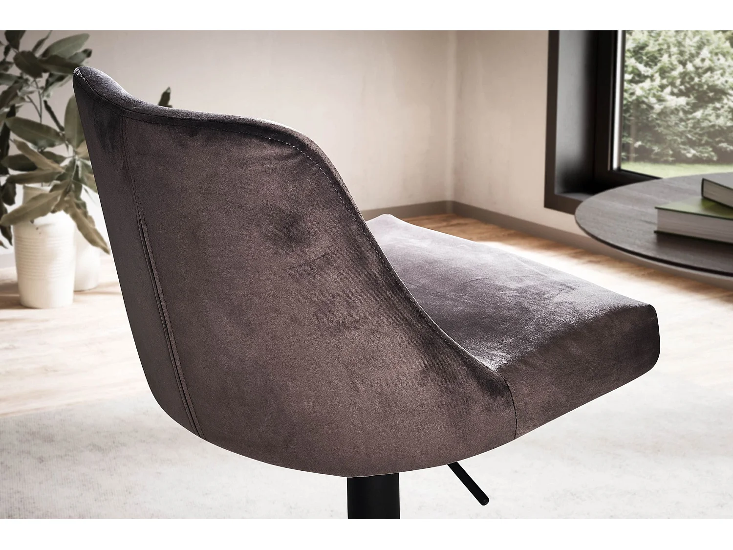 Sgabello da Bar Velluto Metallo Regolabile Sgabello da Cucina Tessuto