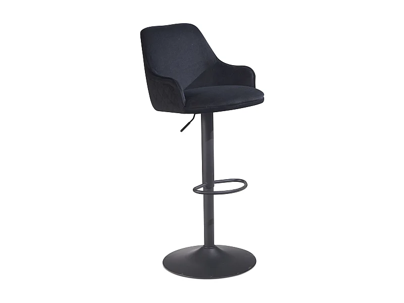 Tabouret de Bar Moderne Velours Chaise Fauteuil de Comptoir Moderne