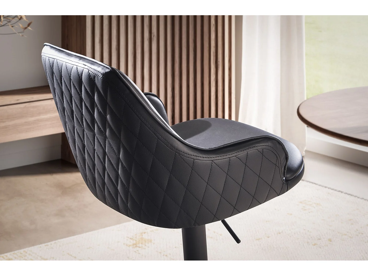 Sgabello da Bar Ecopelle Metallo Regolabile Sgabello da Cucina Moderno