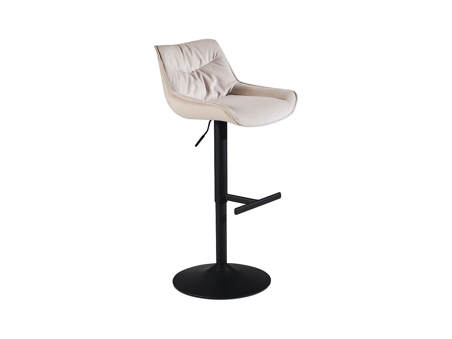 Tabouret de Bar Moderne Velours Chaise Fauteuil de Comptoir Moderne