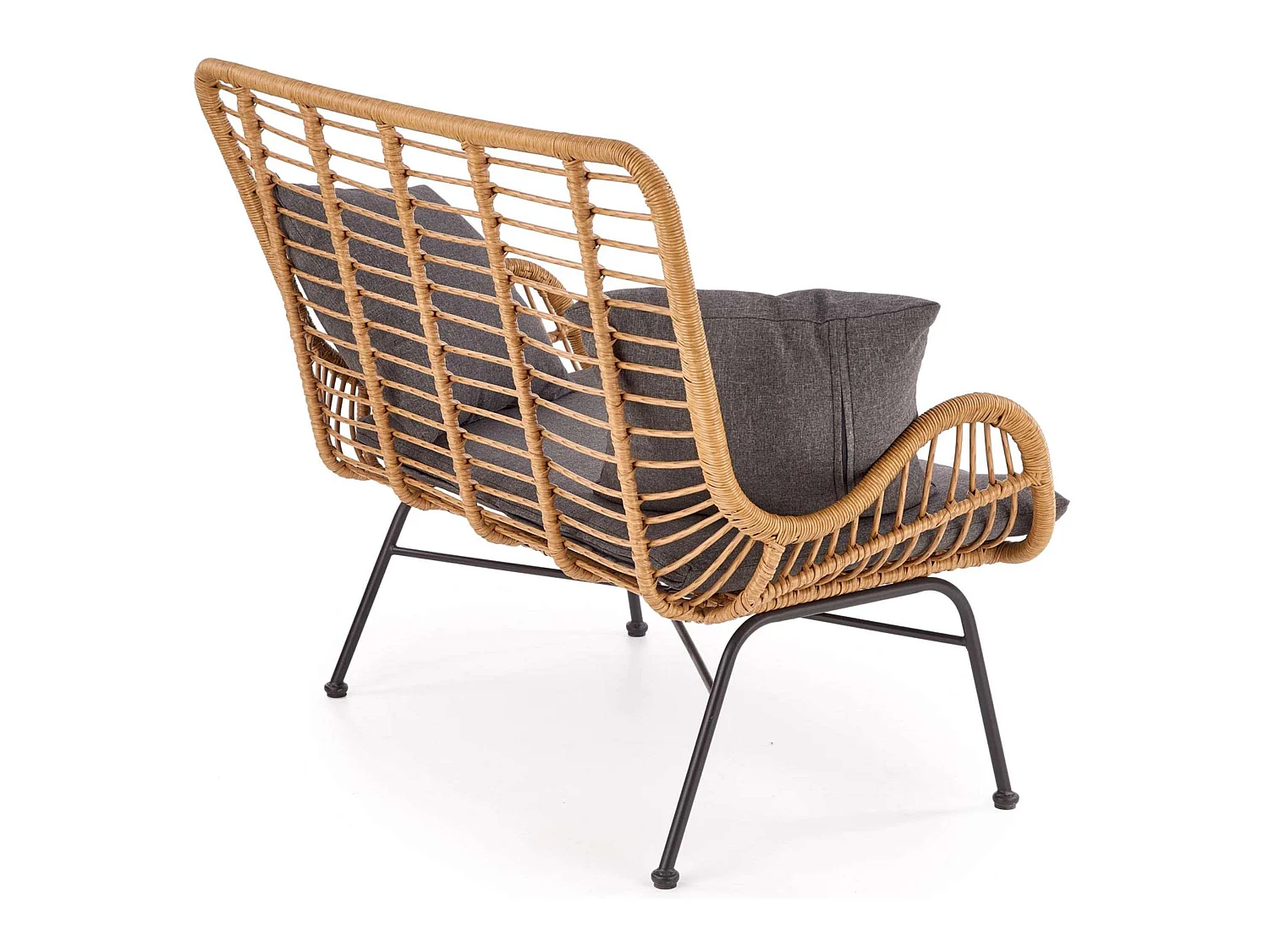 Gartensofa - Boho - braun/grau - ABLA