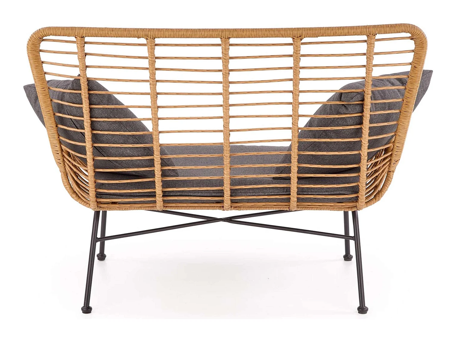 Gartensofa - Boho - braun/grau - ABLA