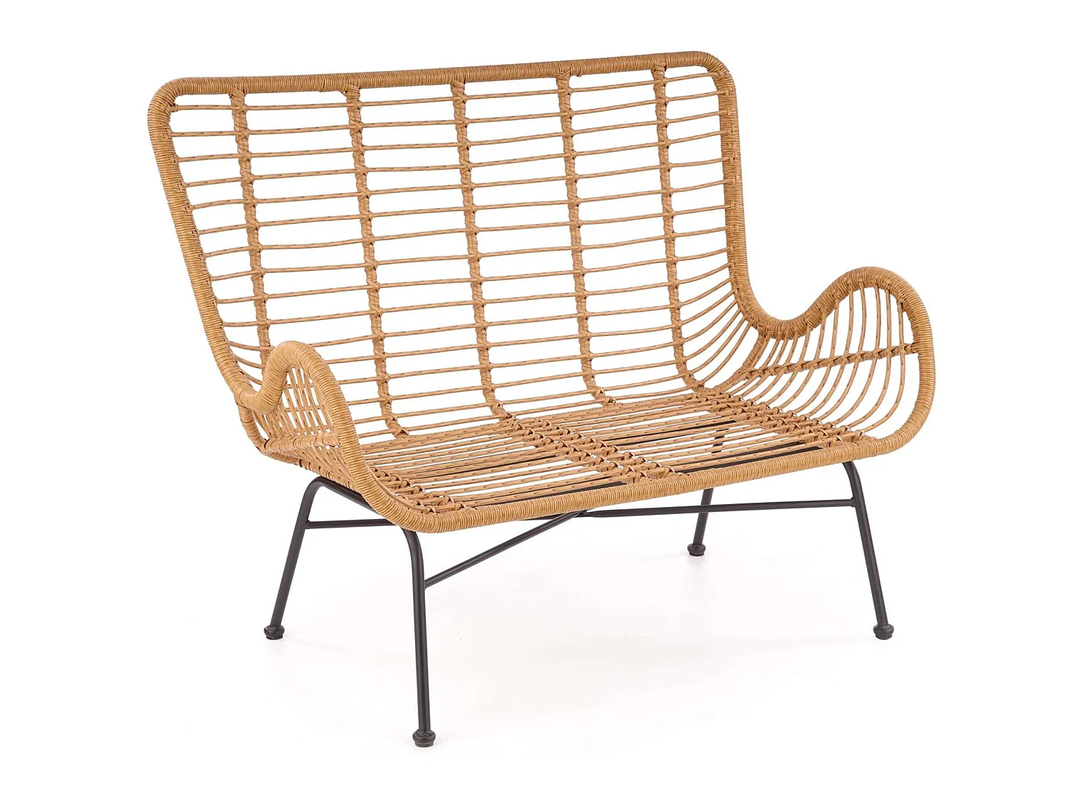 Gartensofa - Boho - braun/grau - ABLA