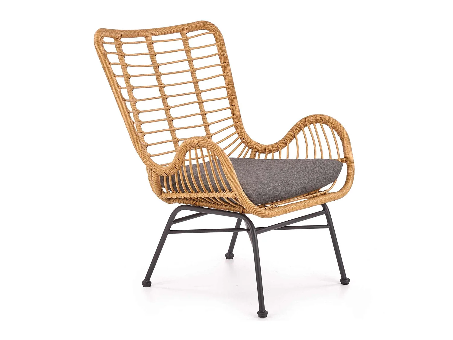 Gartensessel - Boho - braun/grau - ABLA