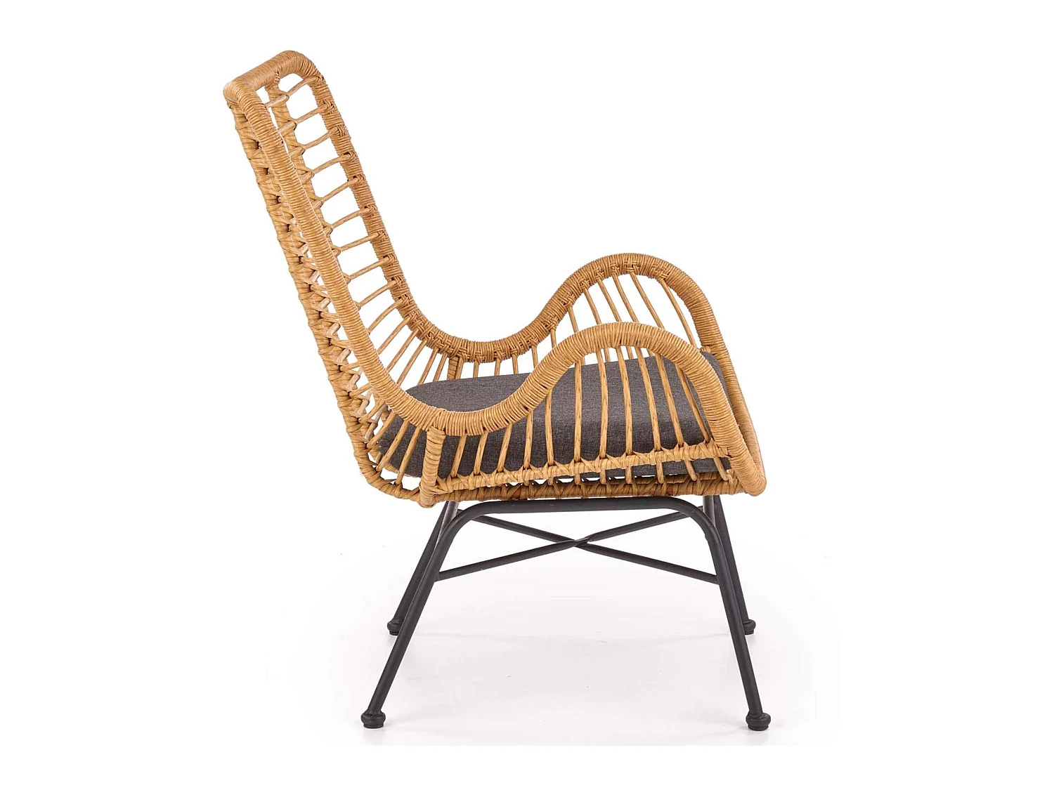 Gartensessel - Boho - braun/grau - ABLA