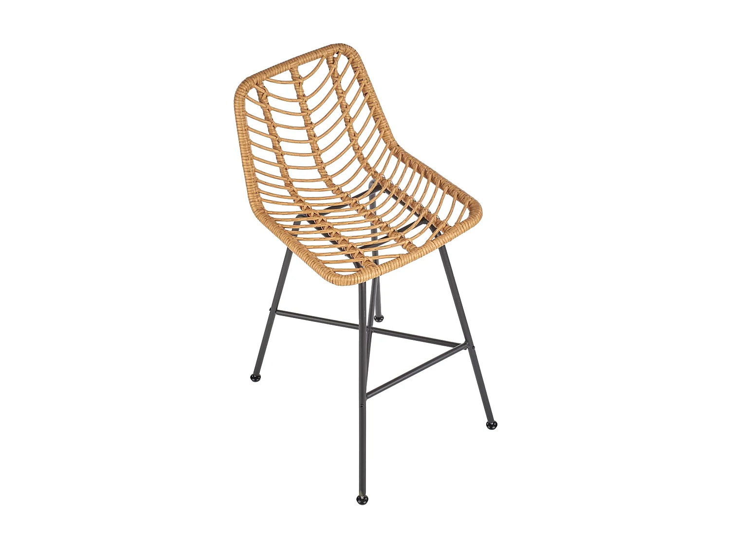 Hocker - Skandinavisch - natur/schwarz - IDUS