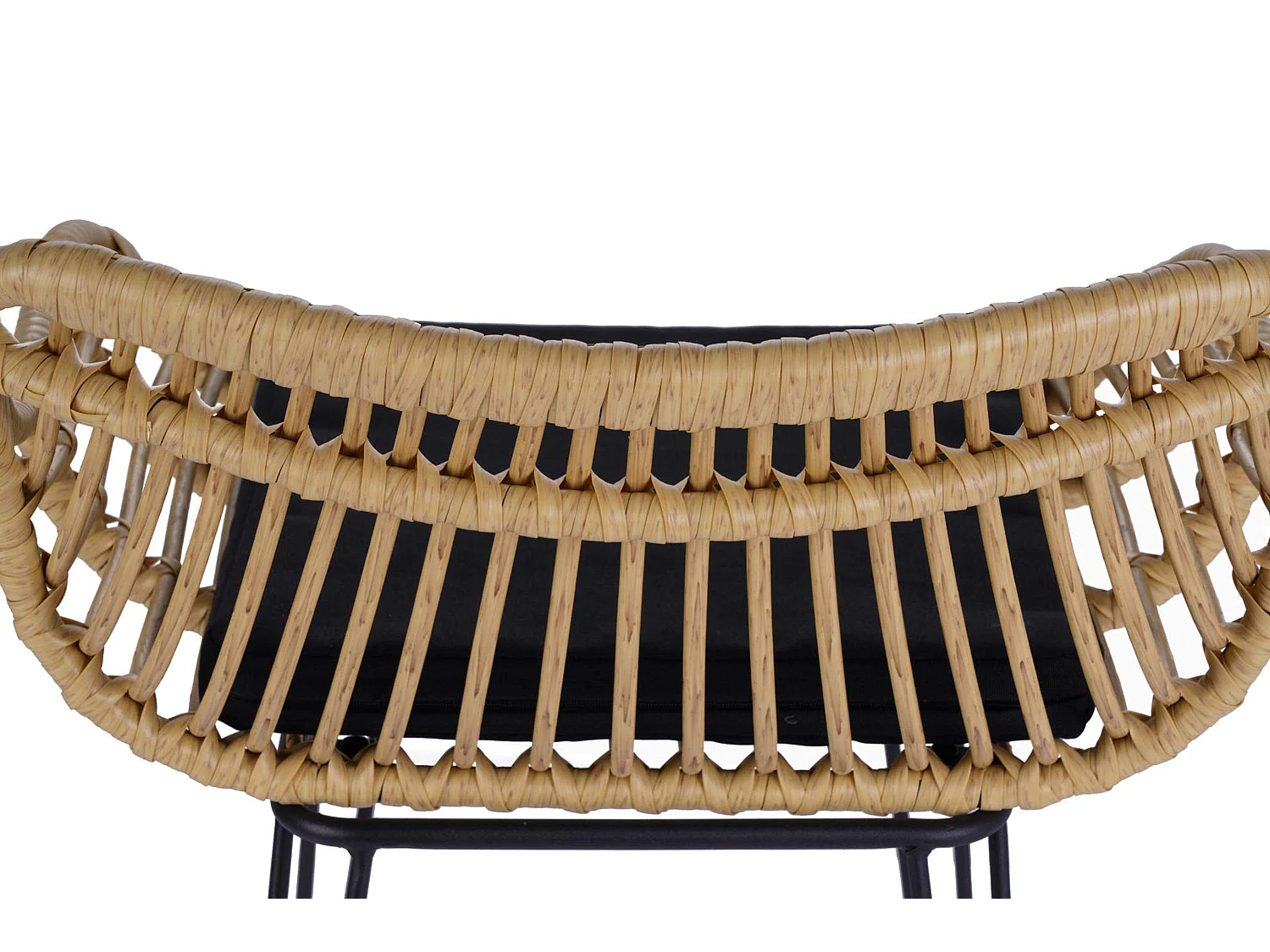 Hocker - Boho - schwarz/beige - BERIDIS