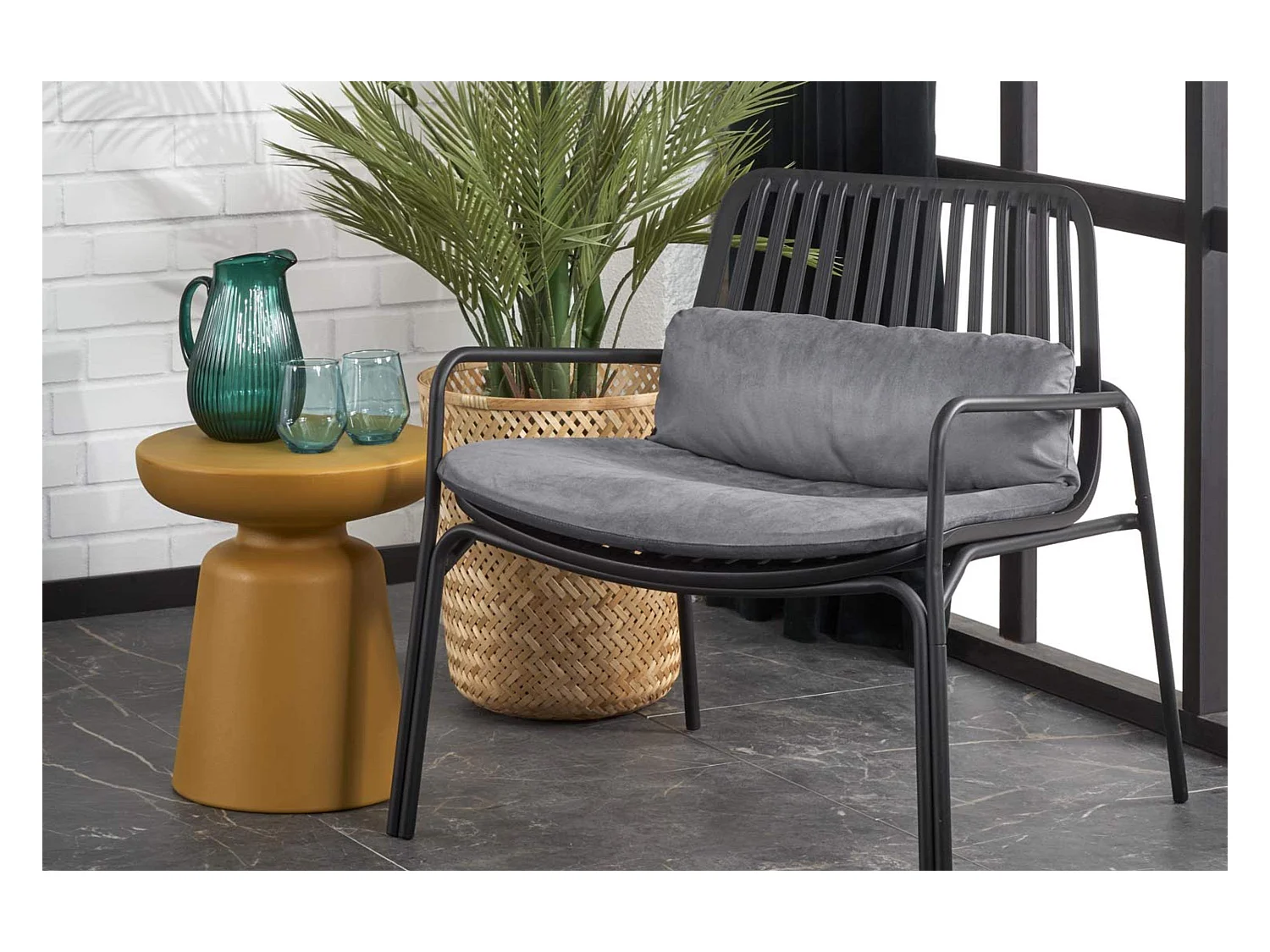 Sessel - modern - dunkelgrau/grau - ZALIO