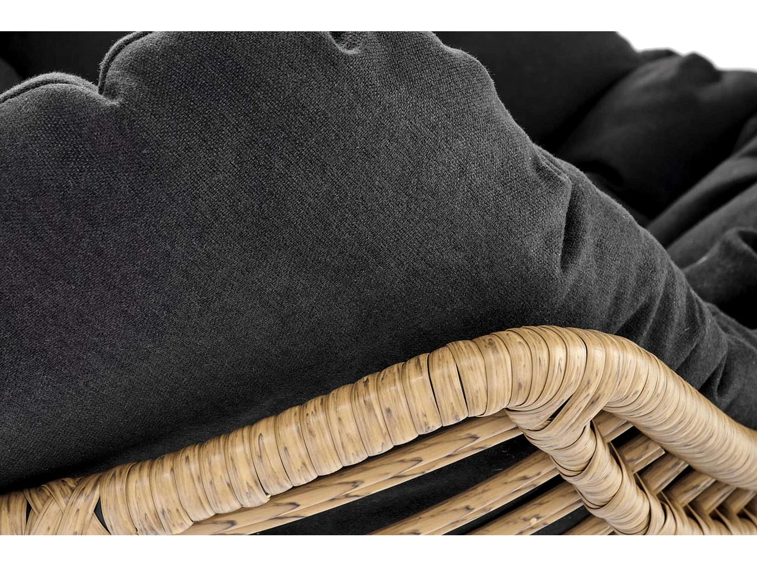 Sessel - Boho - beige/schwarz - BETTA