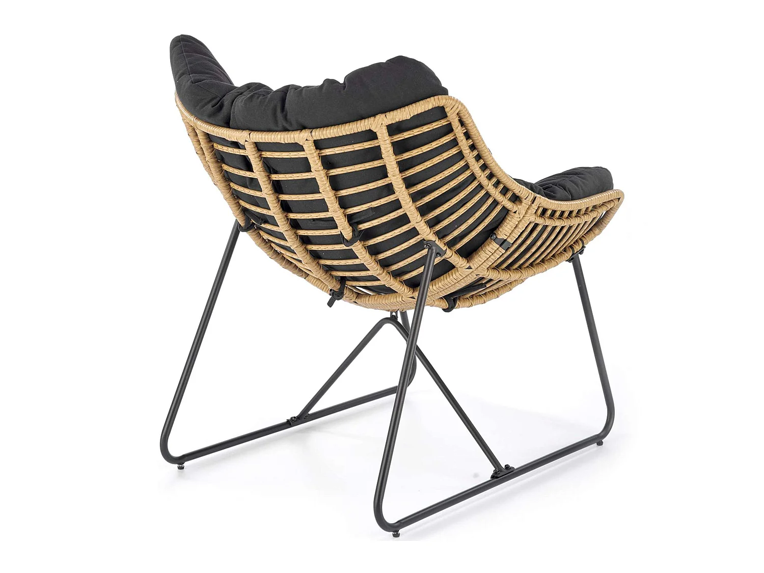 Sessel - Boho - beige/schwarz - BETTA