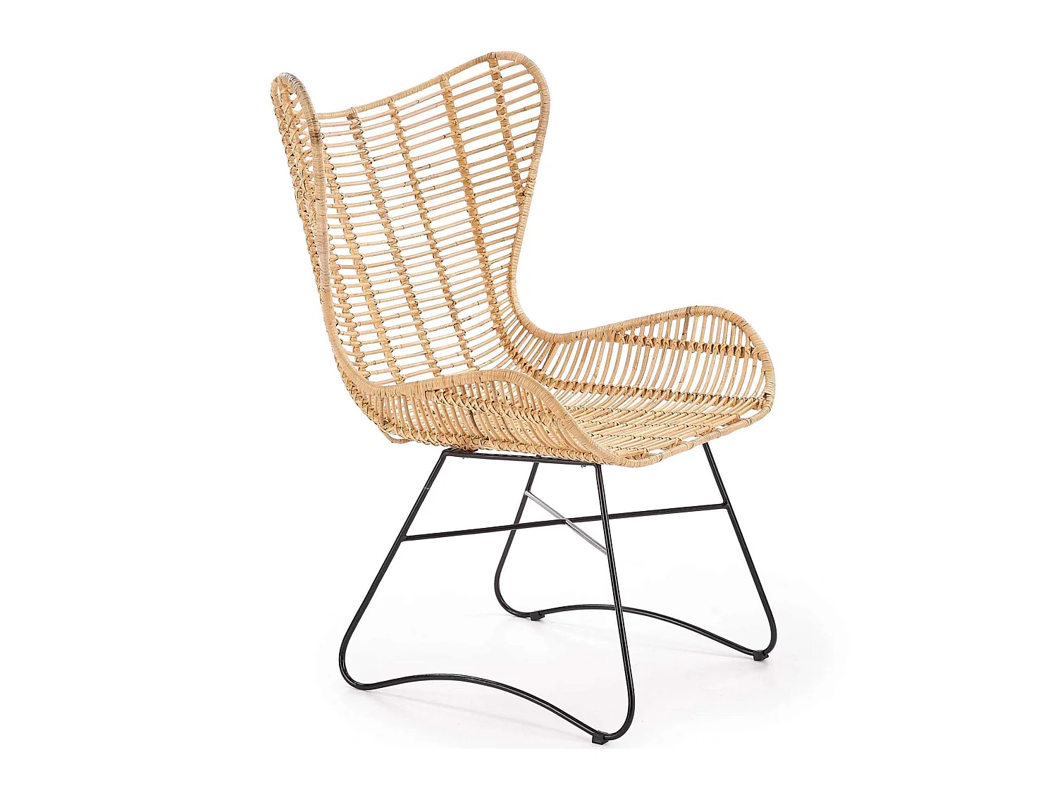 Sessel - Boho - beige/schwarz - ARDENS