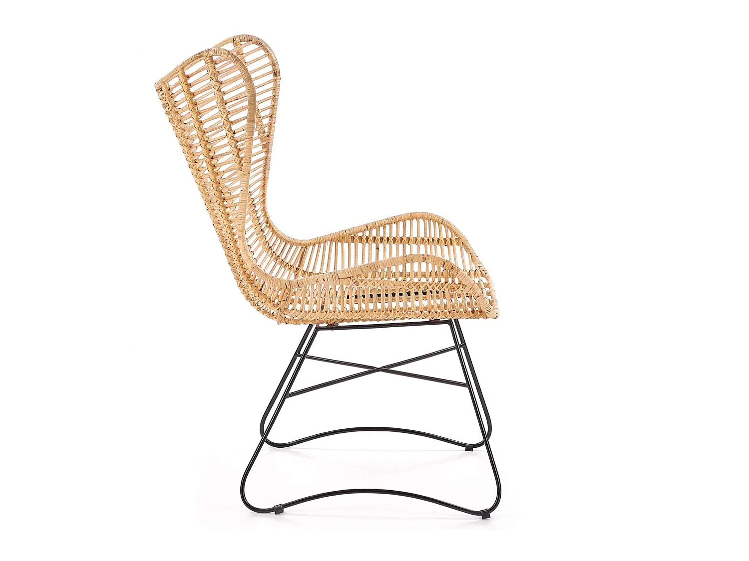 Sessel - Boho - beige/schwarz - ARDENS