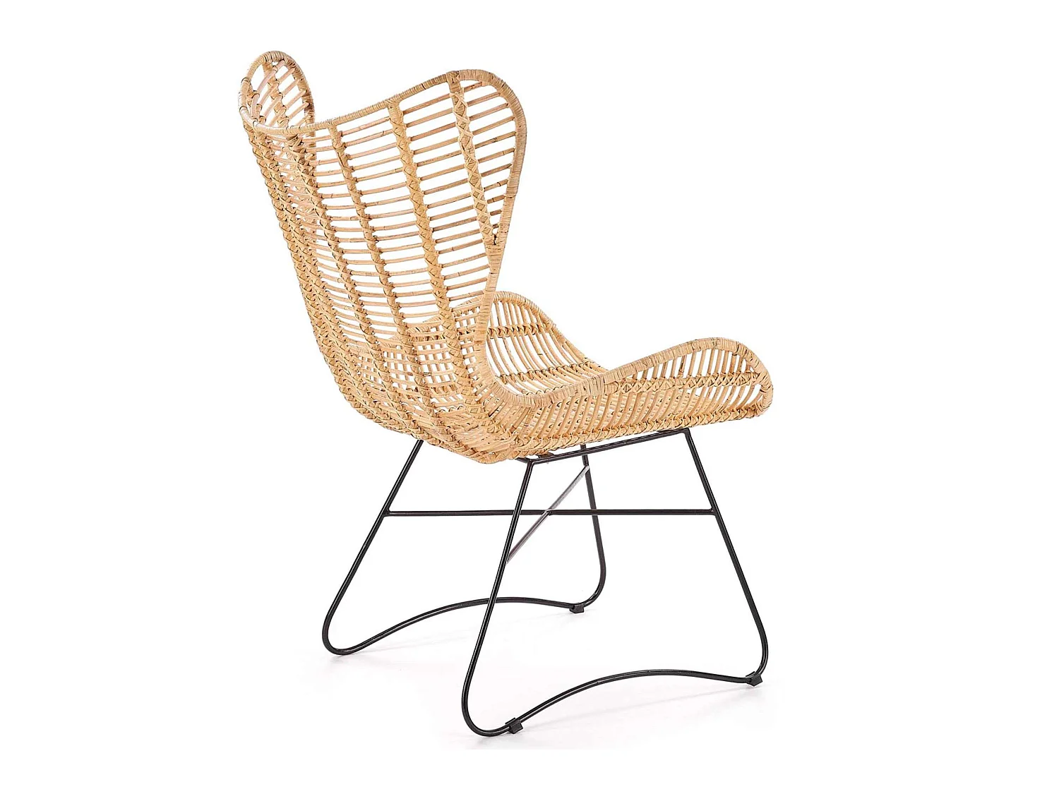 Sessel - Boho - beige/schwarz - ARDENS