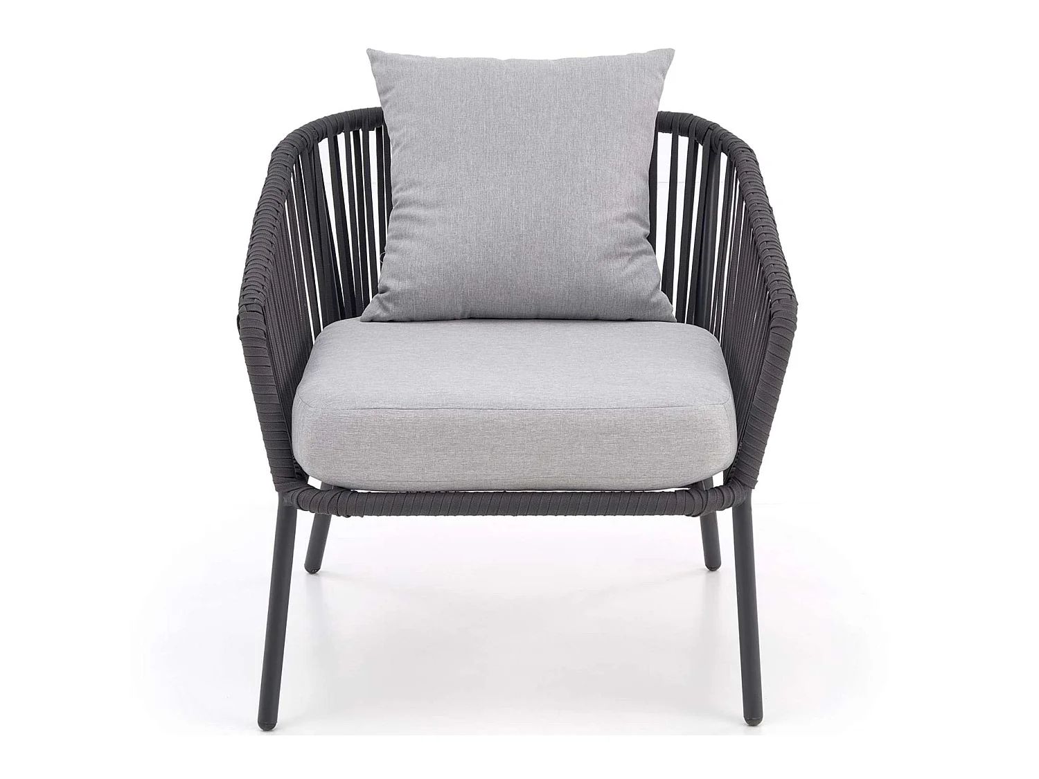 Gartengarnitur (2,1,1,1,st) - modern - dunkelgrau/hellgrau - BALANTIO