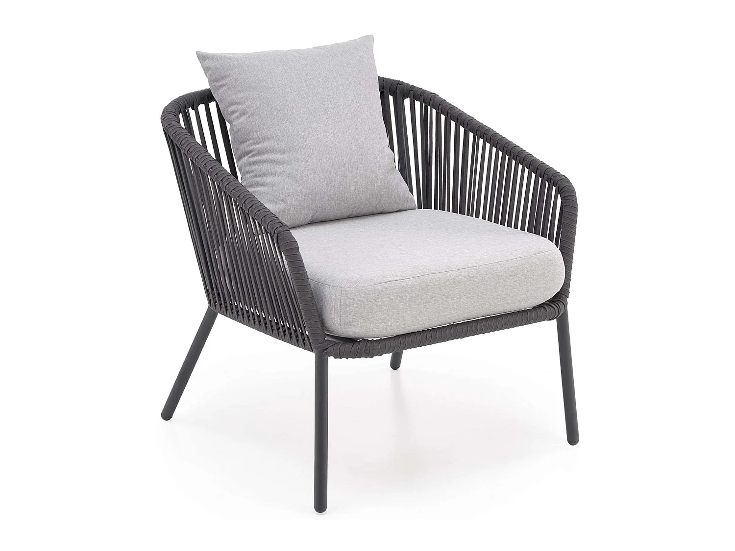 Gartengarnitur (2,1,1,1,st) - modern - dunkelgrau/hellgrau - BALANTIO