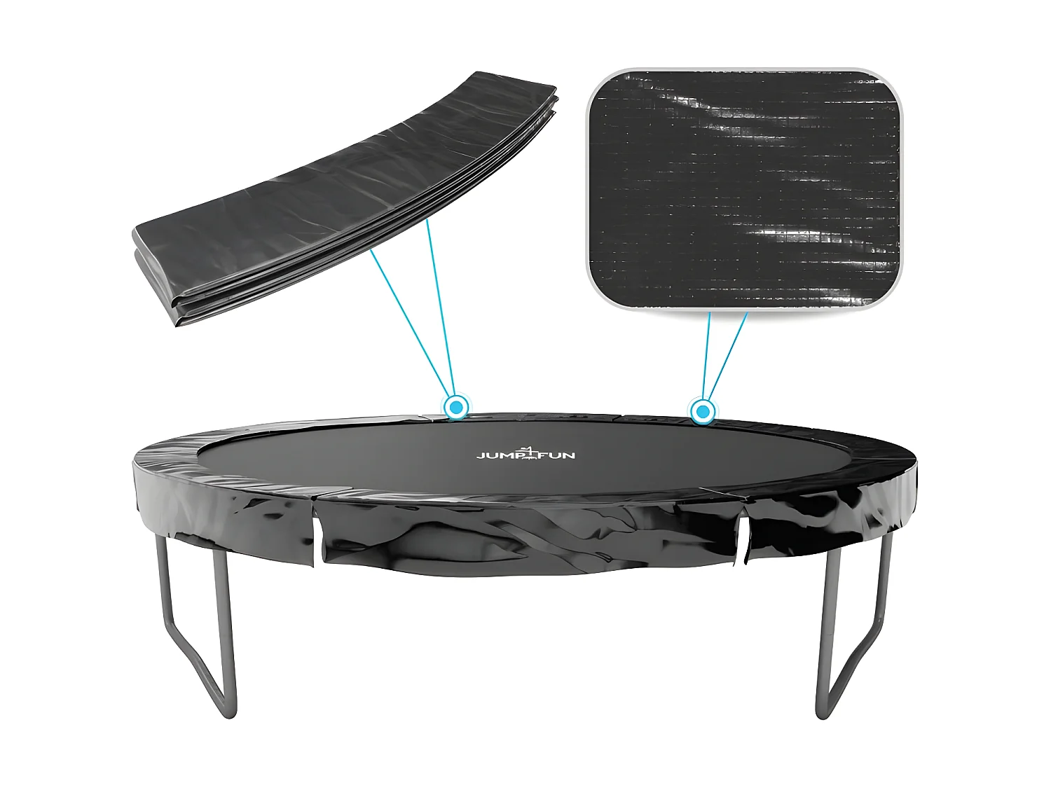 Coussin de protection des ressorts pour Trampoline 6FT ø185cm Universel Classique