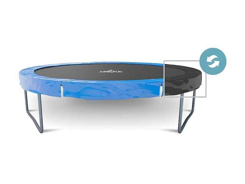 Coussin de protection des ressorts pour Trampoline, réversible bleu / noir : ø 6Ft