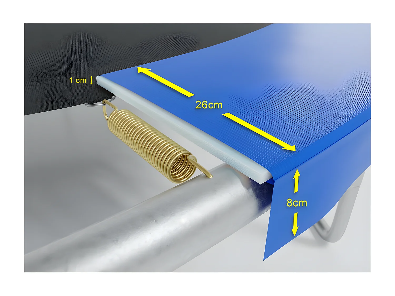 Coussin de protection des ressorts pour Trampoline 10FT ø305cm Universel Classique