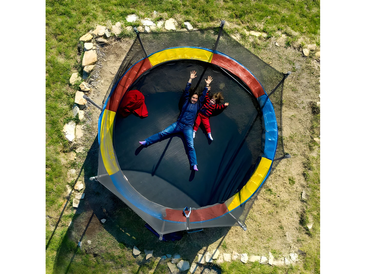 Coussin de protection des ressorts pour trampoline 10FT-305cm - Multicolore