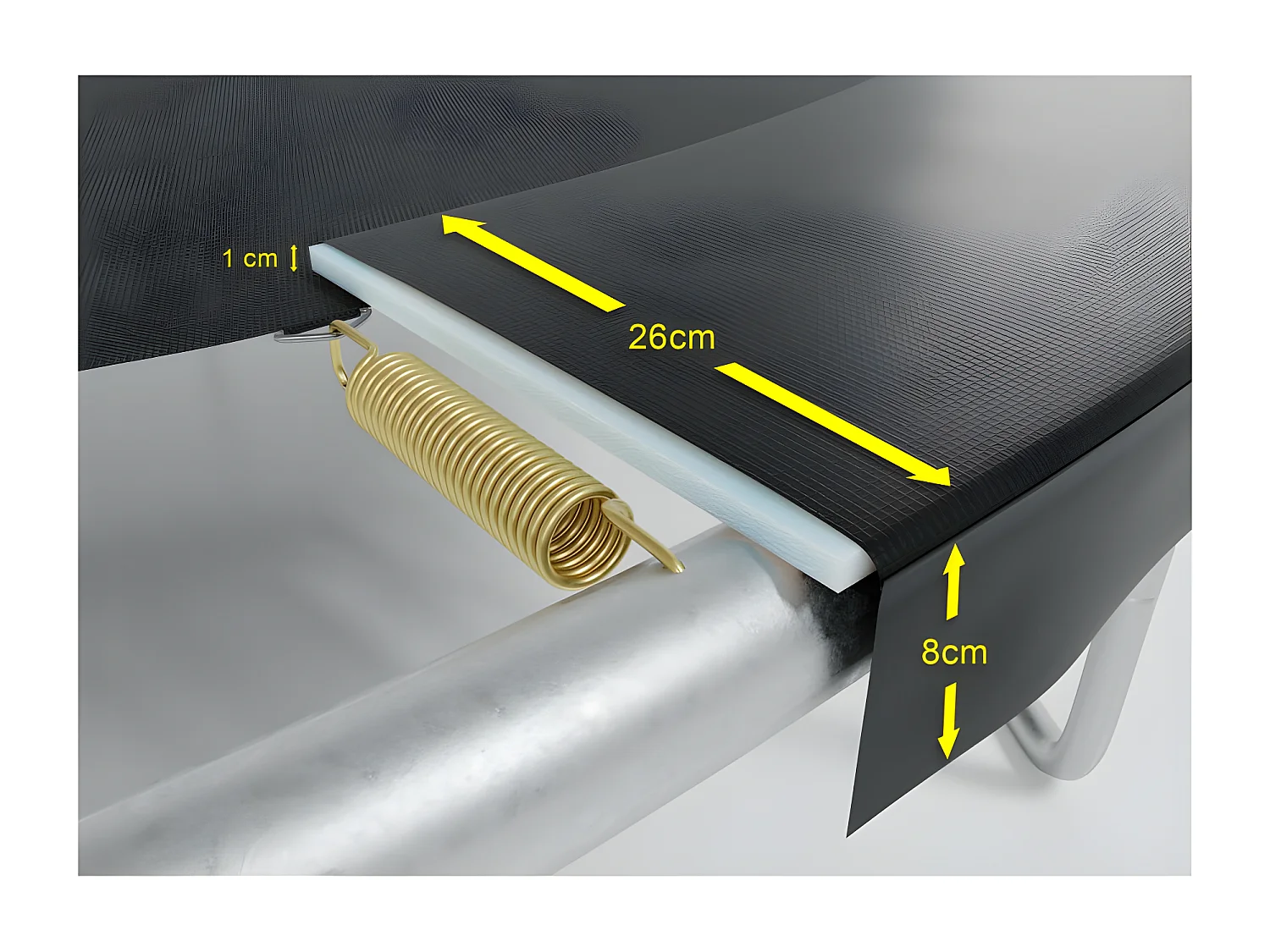 Coussin de protection des ressorts pour Trampoline 10FT ø305cm Universel Classique