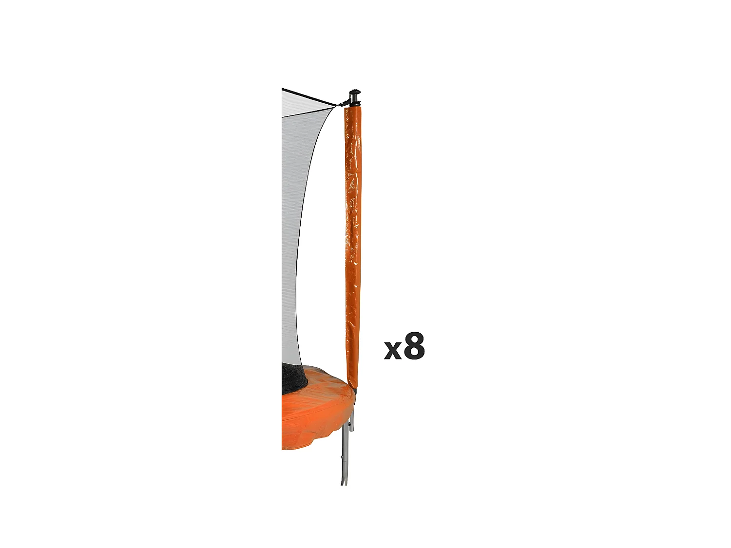 Protection pour perches de trampolines toutes tailles Pack de 8 Chaussettes universelles