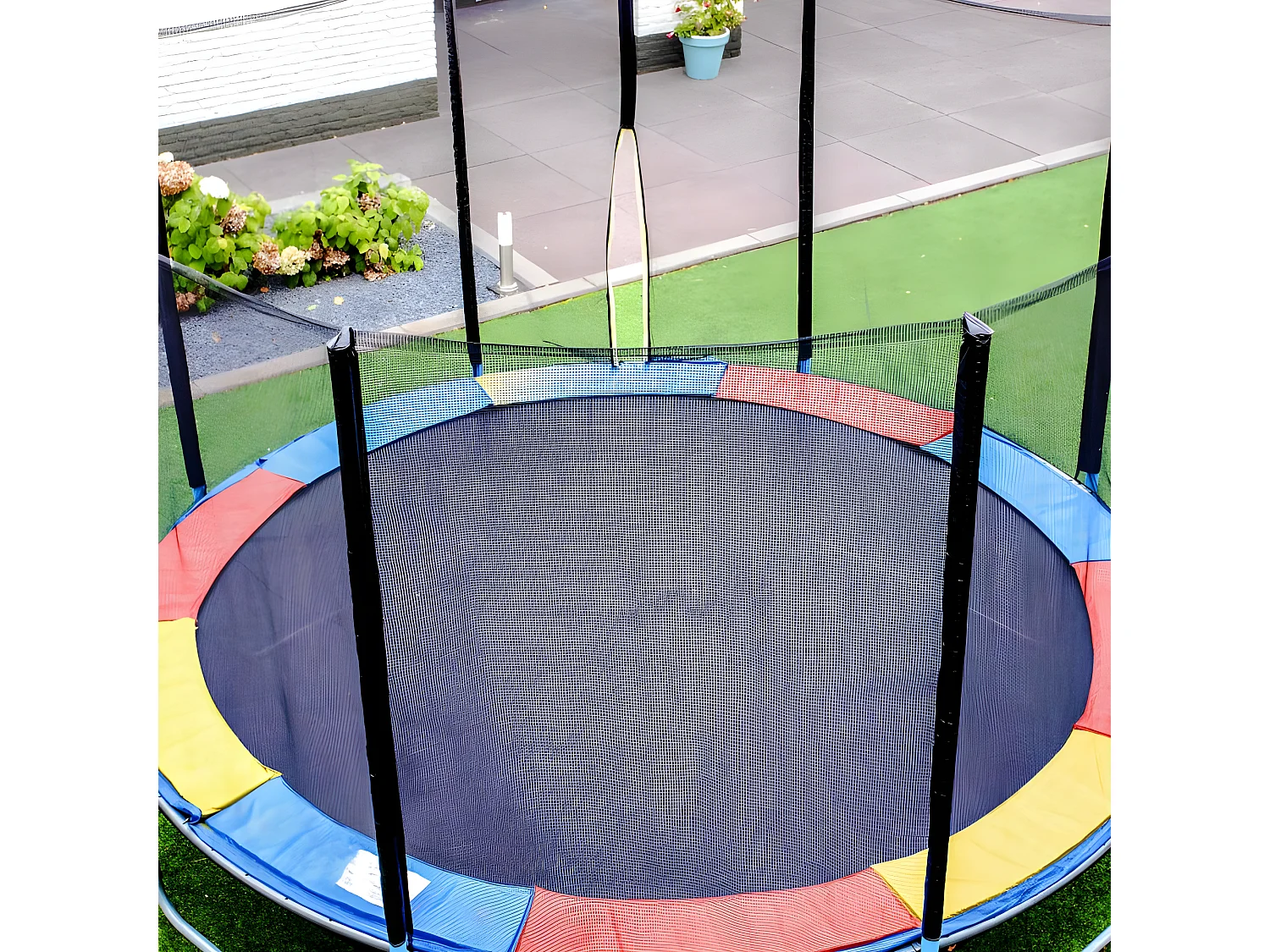 Coussin de protection des ressorts pour trampoline 12FT-366cm - Multicolore