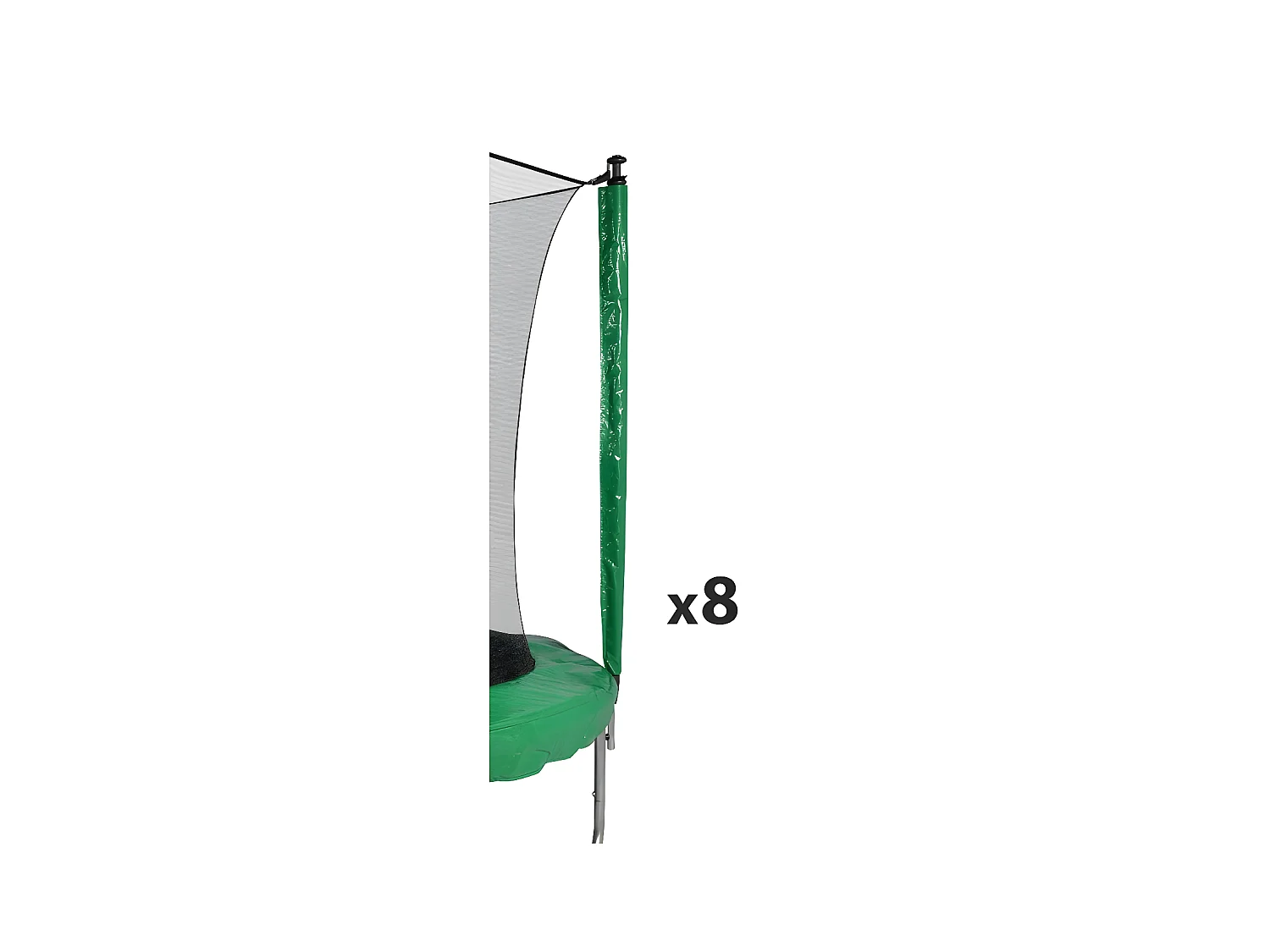 Protection pour perches de trampolines toutes tailles Pack de 8 Chaussettes universelles